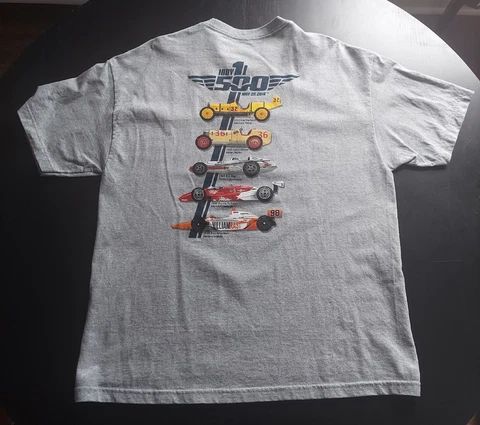 IMS T-shirt Mens XL Gray 2016 Indianapolis 500 Graphic T-Shirt 100th Anniversary Cover