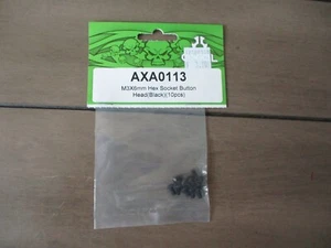 AXIAL #AXA0113 M3X6 INNENSECHSKANT KNOPFKOPF SCHWARZ 10 STÜCK OLD NEW STOCK - Bild 1 von 2