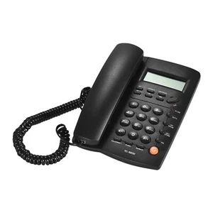 Domowe biurko telefoniczne przewodowe LCD dzwoniący telefon stacjonarny automat do odbierania połączeń Z7A2 - Zdjęcie 1 z 7