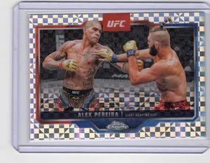 2025 Topps Chrome UFC Alex Pereira Geometric Refractor - Picture 1 of 3