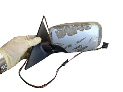 Espejo retrovisor plateado BMW E46 325i 330i 2002-2005 sedán lateral izquierdo 4 puertas OEM 12 pines Foto 1 de 4