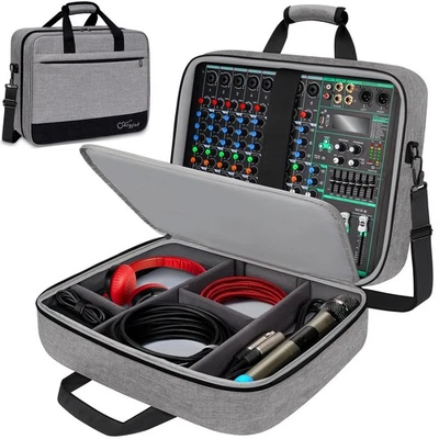SNIGJAT Audio Mixer Case Size15.5x 13 x 6, Protective DJ Mixer Bag with 10mm ... - Image 1 of 4