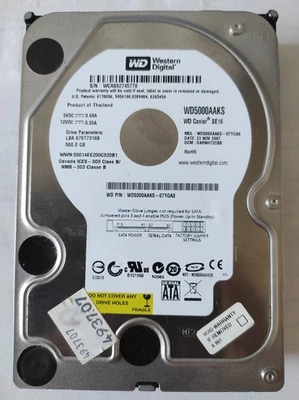 Western Digital Caviar Blue 500GB,Intern,7200RPM - Bild 1 von 3