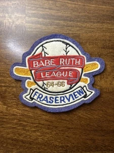 Babe Ruth League Vintage Patch (64-66) Fraserview - Picture 1 of 2