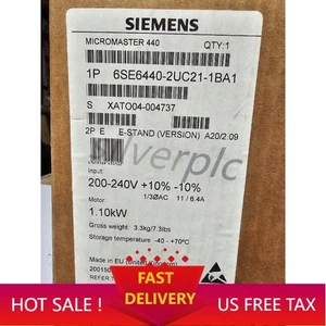 New Siemens 6SE6440-2UC21-1BA1 6SE64402UC211BA1 MICROMASTER440 without filter - Picture 1 of 5
