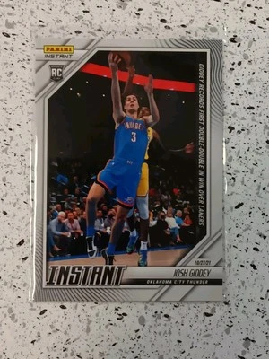 2021-22 Panini Instant JOSH GIDDEY RC #15 First Double Double Thunder 1/305 - Image 1 of 2