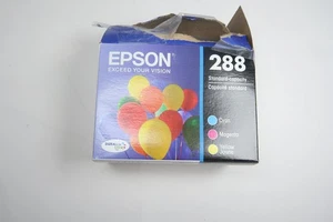 Epson Genuine 288 Ink Cartridges Cyan Magenta Yellow T288520 - Picture 1 of 3