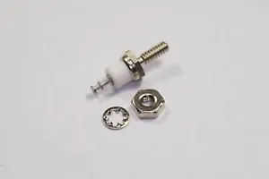 AA59126/21904 MIL Insulated Terminal Stud Assy White 0.92" Total Length NOS - Picture 1 of 2