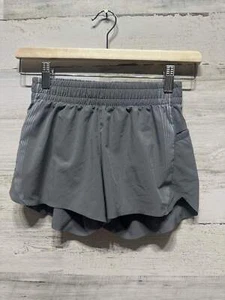 Girls Size 8-10 (Medium) Athleta Girl Grey Athletic Shorts - Very Good Used Cond - Picture 1 of 2