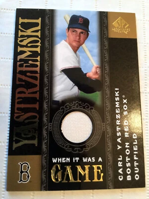 2007 SP Legendary Cuts When It Was A Game Carl Yastrzemski #WG-CY HOF Red Sox - Image 1 of 2