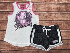 NWT Justice Girls Spring Summer Set size 6/7 - Picture 1 of 1