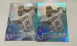 2020 Topps X Steve Aoki A.J. Puk #49  Rookie Super Short Print& Blue Frosted /77