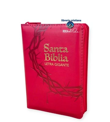 Biblia Con Cierre Compacta Letra 11 Puntos RV1960 Imitación Piel Roja Con Índice - Image 1 of 3