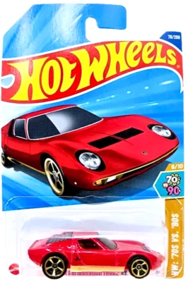 Hot Wheels 71 Lamboghini Mura SV 78/250 HW: 70s vs 90s 6/10 Die Cast Mattel - Image 1 of 4