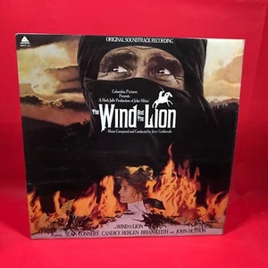JERRY GOLDSMITH The Wind & The Lion 1975 UK vinyl LP soundtrack original film - Picture 1 of 4