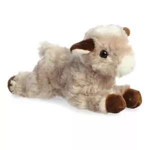 Aurora - Mini Flopsia Marrón Pequeña - Cabra Cachemira de 8" - Adorable Animal de Peluche - Imagen 1 de 4