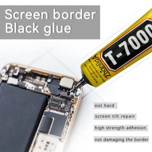T7000 Black Glue Phone Tablet Repair Adhesive 15/50/110ML with Fine Tip Needle - Picture 1 of 15