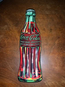 VINTAGE Coca-Cola COKE CLASSIC BOTTLE Tin Embossed Metal Box CIRCA 2000 - Picture 1 of 3