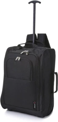 5 Cities 21"/55cm Backpack Trolley Bag Carry On Lightweight Travel Cabin with 2 - Image 1 of 4