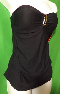 NEW SPANX LET'S GO SLIMMING 2372 BK LOOP TANKINI SWIM TOP 8 - Picture 1 of 2