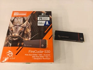 PS5 2TB UPGRADE - Seagate Firecuda 530 Gen4 NVMe SSD + Heatsink - Photo 1/5