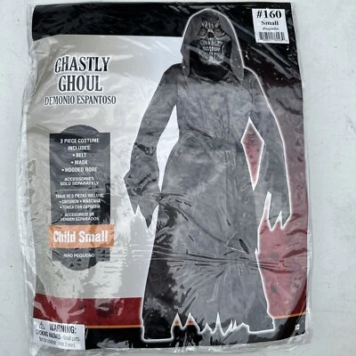 BOYS DARK GHASTLY GHOUL HALLOWEEN  COSTUME SIZE SMALL - Image 1 of 2