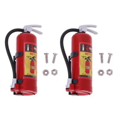 Lots 2 1/10 1/8 RC Modell Feuerlöscher Auto Ersatzteile Zubehör Rot - Bild 1 von 4