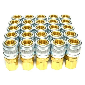 25pc Foster Quick Connect 1/4" Female NPT Air Hose Coupler - 715 M Milton Style - Picture 1 of 1