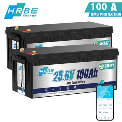 HRBEENERGY Batería 48V 100Ah LiFePO4 24V 200AH Batería de litio 5KWH acumulador solar 100A BMS RV
