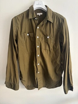 Рабочая рубашка на пуговицах Engineered Garments оливковый цвет - средний размер ми США - Изображение 1 из 4
