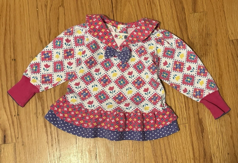 Camisa de jardín vintage Rainbow Gymboree Tulipán Foto 1 de 4