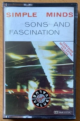 SIMPLE MINDS SONS AND FASCINATION (7 Extra Tracks Cassette 1981 Virgin OVEDC 292 - Image 1 of 4