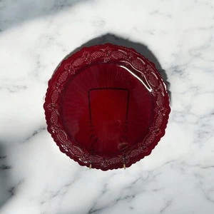 *Vintage Avon Cape Cod Ruby Red Glass Dinner Plate 10.5" 1876 Collection - Picture 1 of 7