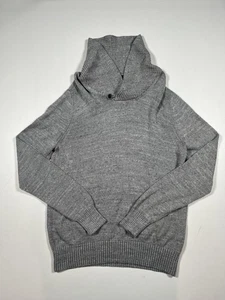 Urban Pipeline Pullover Herren Large grau Schalkragen Knopfpullover 100% Baumwolle - Bild 1 von 6