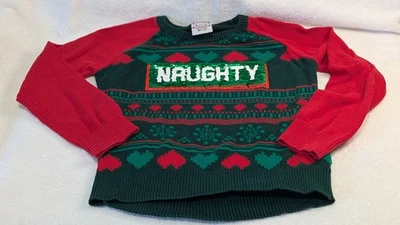 Suéter Naughty Bonito Navidad Lentejuelas Reversibles Niños Talla M (7-8) por Bien Usado Foto 1 de 4