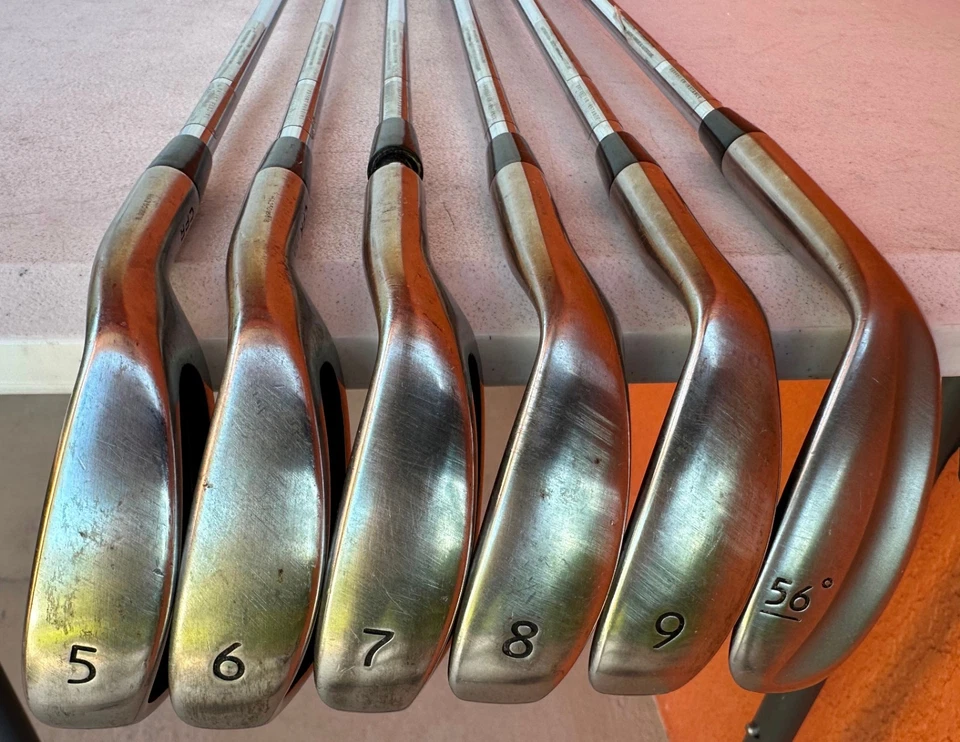 Conjunto de ferro Nike CPR 5-9, SW. Eixos de aço Nike CPR True Temper. Punhos Nike. destro - Imagem 1 de 4