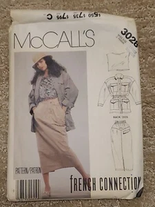 McCall's 3028 Unlined Jacket, Skirt, And Top Safari Style XL FF - Picture 1 of 2