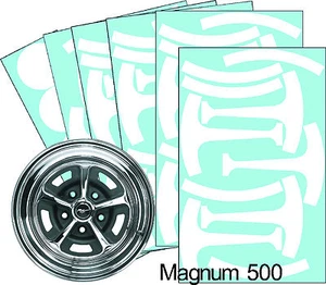 Mustang Magnum 500 15" Wheel Paint Mask Stencil Kit (for 5 wheels) - Picture 1 of 4