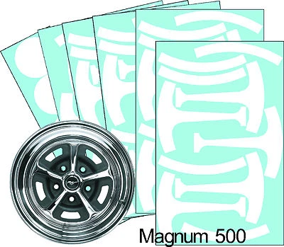 Mustang Magnum 500 15" Wheel Paint Mask Stencil Kit (for 5 wheels) - Image 1 of 4