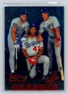 1995 Select Certified Edition #80 Mike Piazza Raul Mondesi Eric Karros Dodgers - Picture 1 of 2