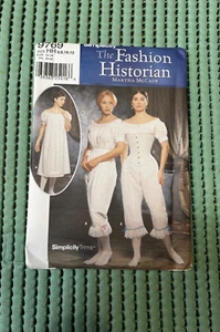 SIMPLICITY CHEMISE, DRAWERS, CORSET AUTHENTIC HISTORIC CIVIL WAR PATTERN 9769 - Picture 1 of 2
