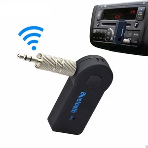 Wireless Bluetooth 3.5mm AUX Audio Stereo Music Home Car Receiver Adapter Mic - Picture 1 of 8