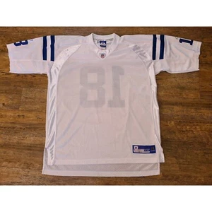 Peyton Manning Reebok White On Field Jersey Men’s Size XXL ERROR BLANK FRONT - Picture 1 of 11