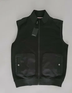 🆕️Black Vest Paneled By Bugatchi  Size M $199 - Picture 1 of 12