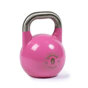 Titan Fitness 16 KG Competition Kettlebell, Color-Coded Pink, 35mm Grip - Picture 1 of 6