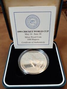 Sri Lanka Commemorative Coins Cricket World Cup Champions 1996 Silver Proof Coin