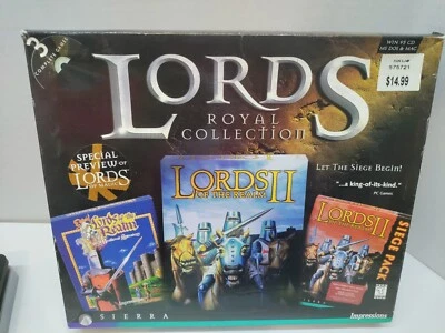 NEW Lords of the Realm 2 - Sierra Computer Game Royal Collection Big Box - Image 1 of 4