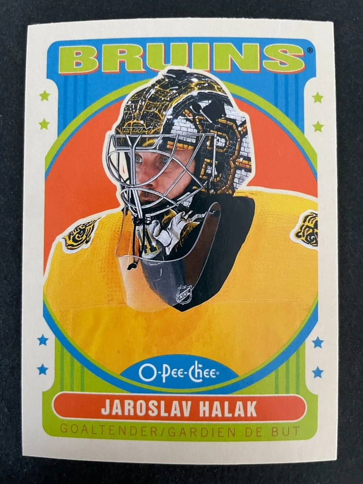 Jaroslav HALAK 2021-22 OPC O-Pee-Chee Retro Parallel #419 Boston Bruins - Image 1 of 2