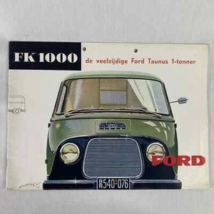 Folleto Ford Taunus inglés FK 1000 años 50, furgoneta de reparto comercial, camión holandés - Imagen 1 de 11