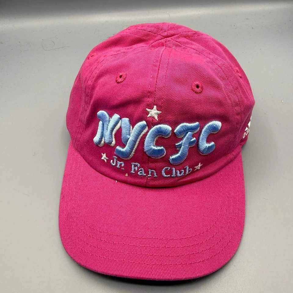 Nueva York City FC Sombrero Niños Infante Rosa Adidas MLS Correa Elástica Gorra Trasera Nueva Foto 1 de 4